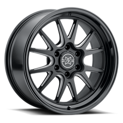 Method Raised MR802 20x9 / 6x5.5 BP / -12mm Offset / 106.25mm Bore - Double Black Milled Wheel