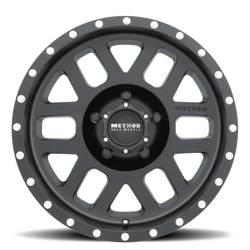 Method MR306 Mesh 18x9 +18mm Offset 5x150 116.5mm CB Matte Black Wheel