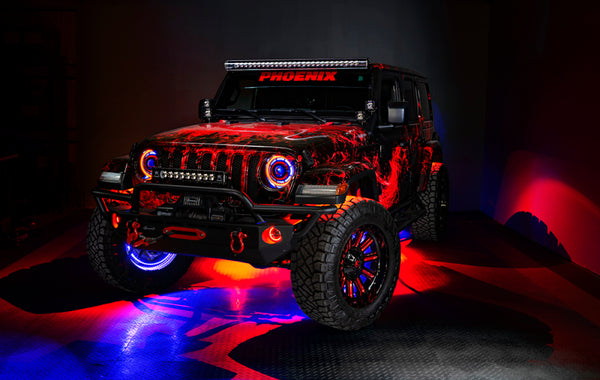 Oracle Jeep Wrangler JK/JL/JT High Performance W LED Fog Lights - w/o Controller SEE WARRANTY