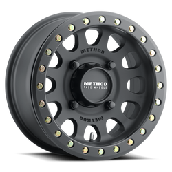 Method MR401 UTV Beadlock 15x6 / 5+1/49mm Offset / 5x4.5 / 72mm CB Matte Black Wheel