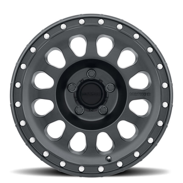 Method MR315 17x8.5 0mm Offset 5x150 110.5mm CB Matte Black Wheel