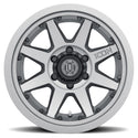 ICON Rebound Pro 17x8.5 6x5.5 0mm Offset 4.75in BS 106.1mm Bore Titanium Wheel