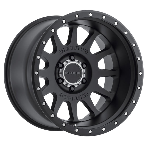Method MR605 NV 20x9 -12mm Offset 6x5.5 106.25mm CB Matte Black Wheel