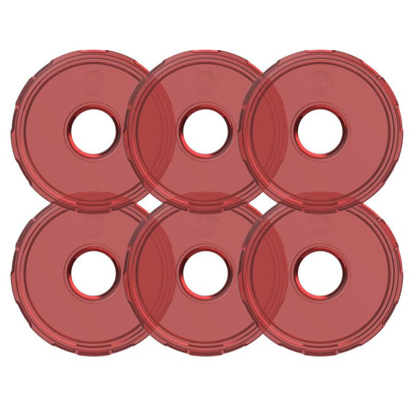 KC HiLiTES Cyclone V2 LED - Replacement Lens - Red - 6-PK