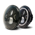 DV8 Offroad 07-18 Jeep Wrangler JK LED Projector Headlights w/ Angel Eyes